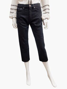 TOTEME | High-Rise Straight Leg Ankle Crop Jeans Size 25